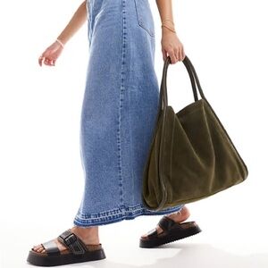 ASOS design me tote with tubular piping